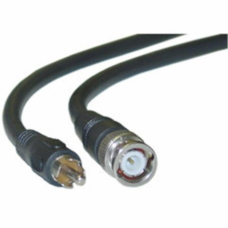 AISH RG59U Coaxial BNC to RCA Video Cable Black BNC Male to RCA Male 75 Ohm 95% Braid 12 foot AI50530